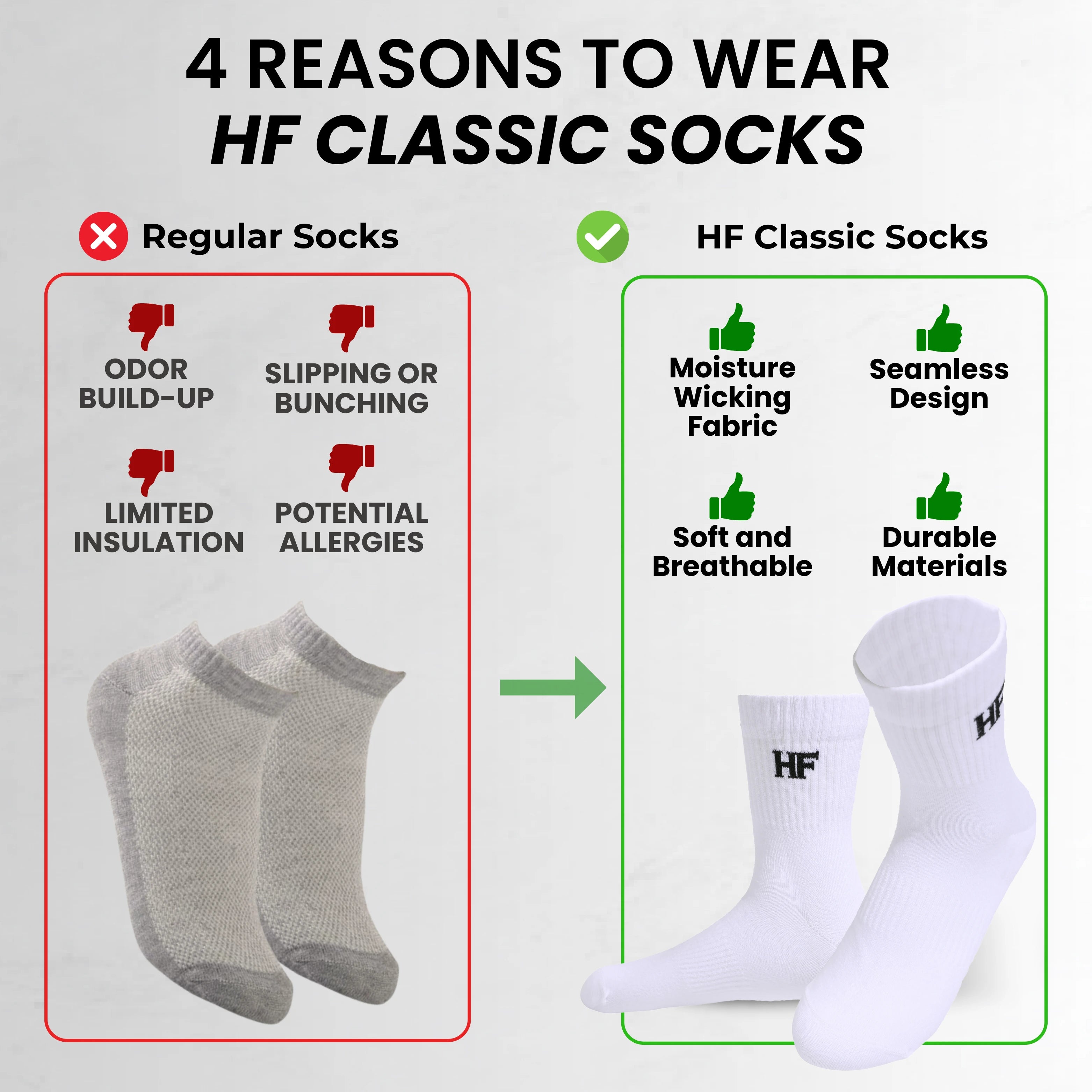 HF klassiek comfort - Warm & ademende Sokken