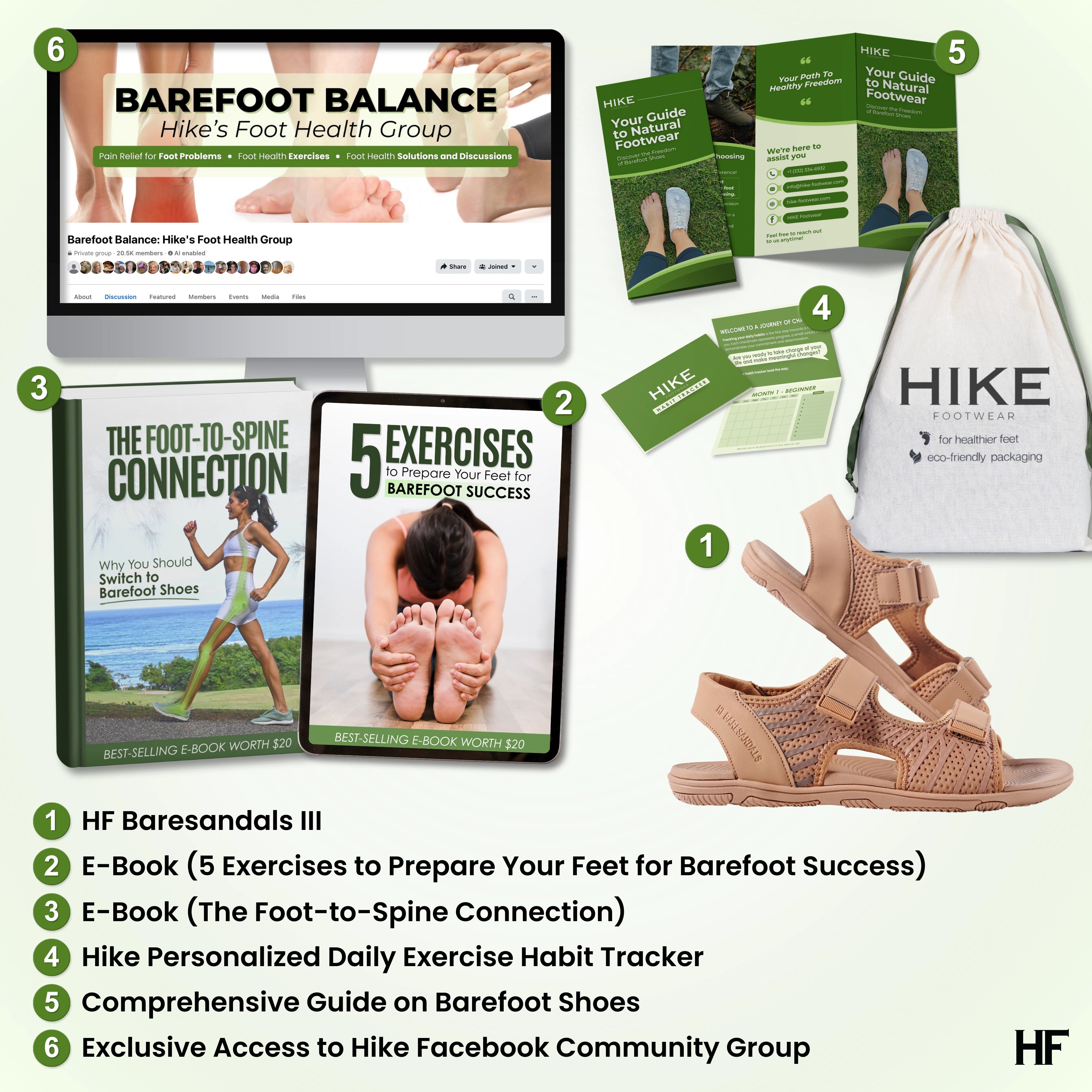 HF Baresandals III – Ergonomic Footbed & Ultra-Lightweight Barefoot Sandals (Unisex) (BOGO)