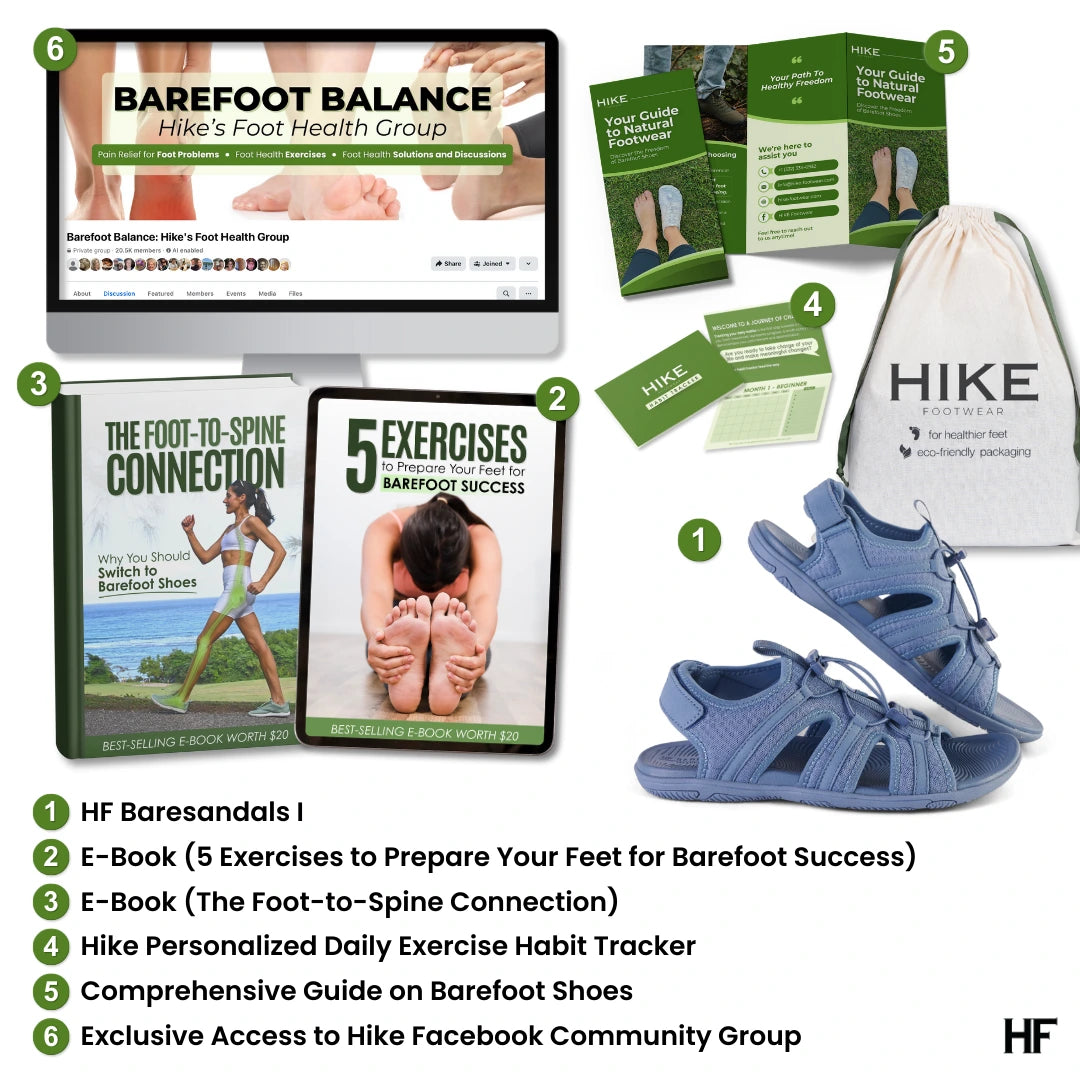 HF Baresandals I - Ergonomisch Voetbed & Ultra-Lichtgewicht Barefoot Sandalen (Unisex)