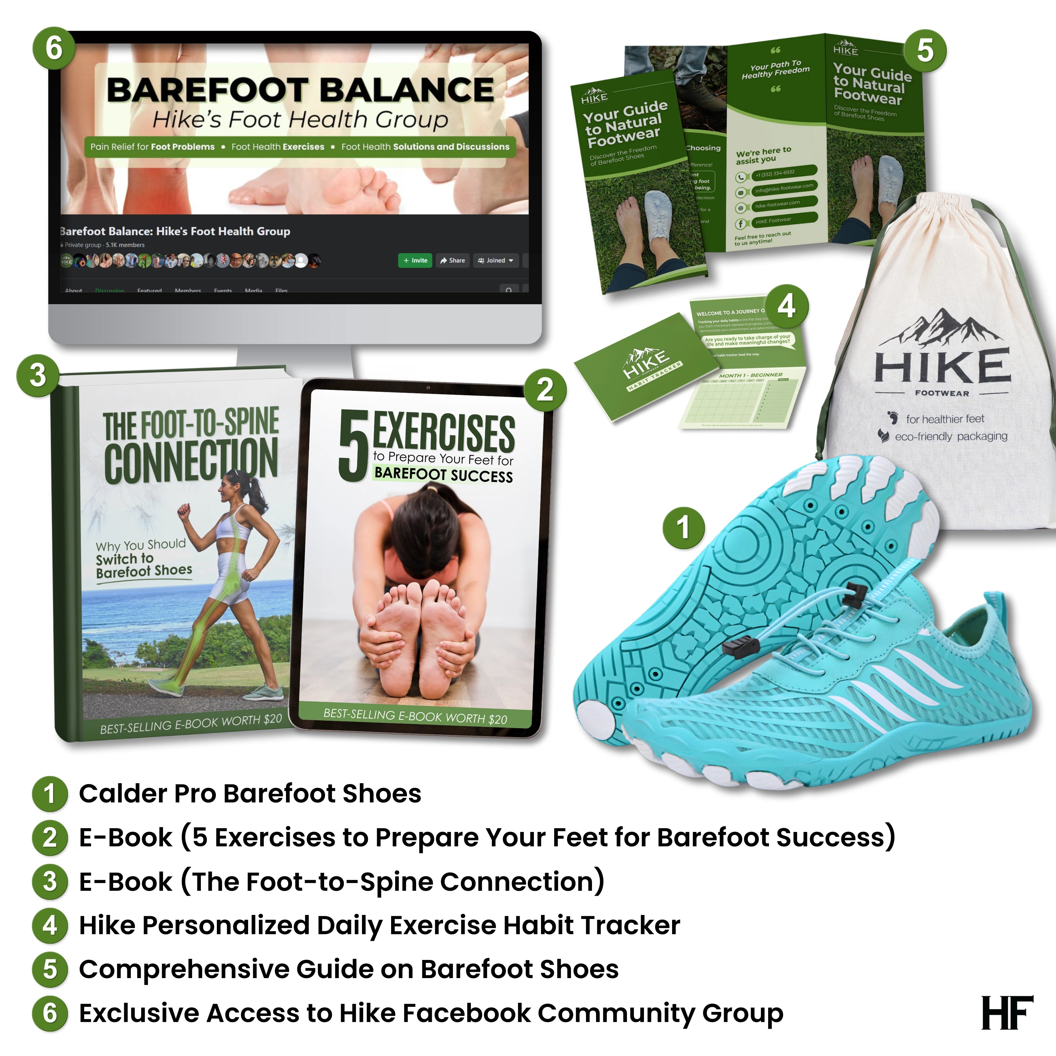Calder Pro - ademende and antislip universele barefoot schoenen