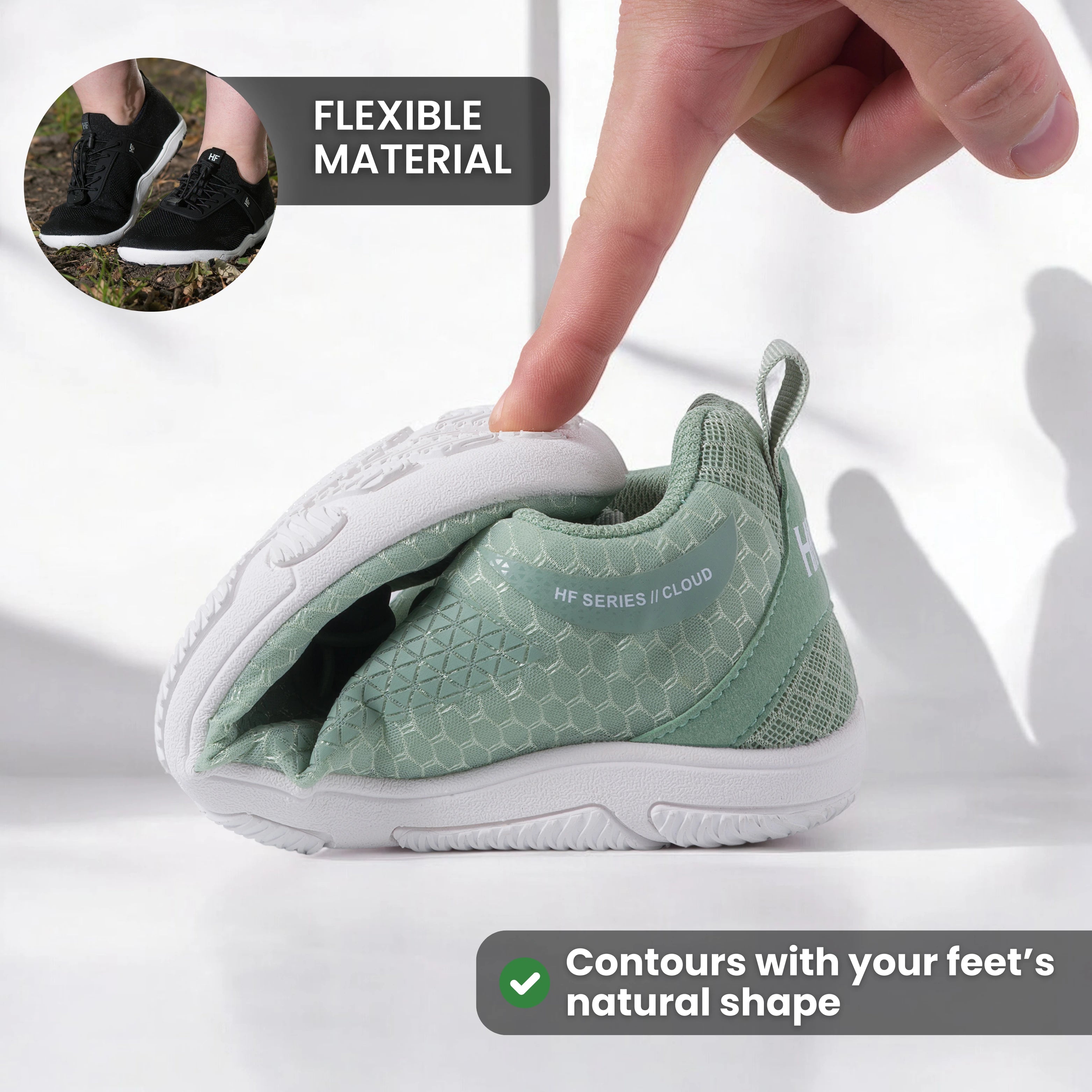 HF Series x Cloud – ergonomische & ondersteunende barefoot schoenen (Unisex)