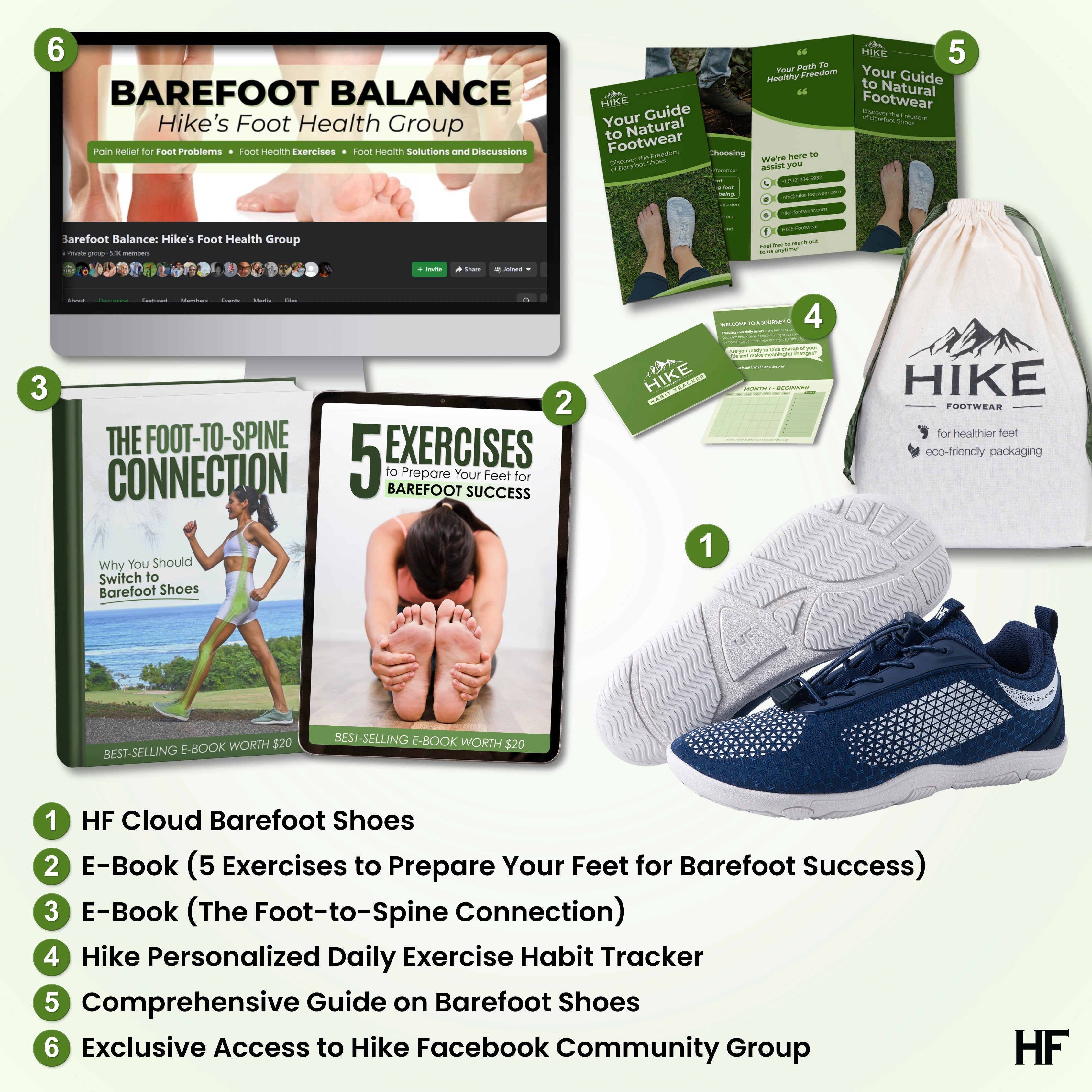 HF Series x Cloud - Ergonomische & Ondersteunende Barefoot Schoenen (Unisex)