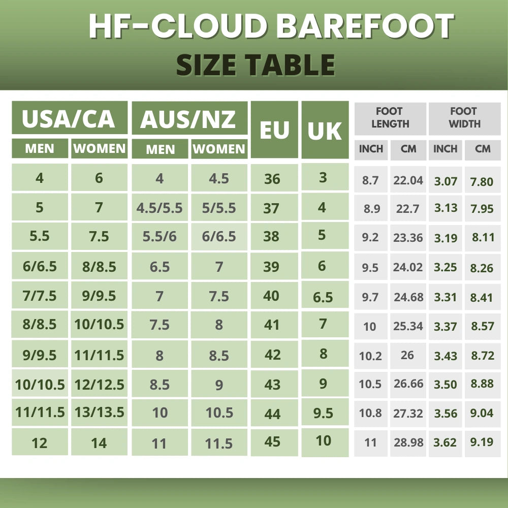 HF-Cloud Barefoot – Minimalistische Schoenen tegen Voet-, Knie- & Rugpijn (Unisex) (Koop 1 paar, krijg 1 paar gratis)