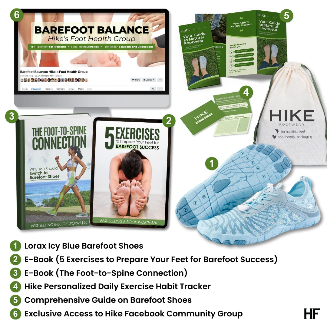 Lorax IJsblauw – Gezonde & antislip barefoot schoenen (Unisex) [Gelimiteerde Editie] (Koop 1 paar, krijg 1 paar gratis)