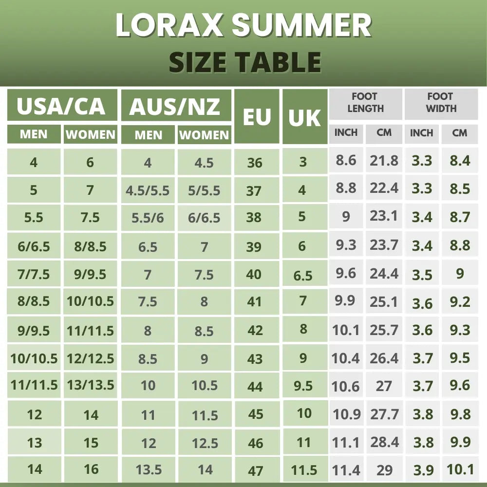 [NIEUW] Lorax Zomer - Gezond & Antislip Barefoot Schoenen (Unisex)