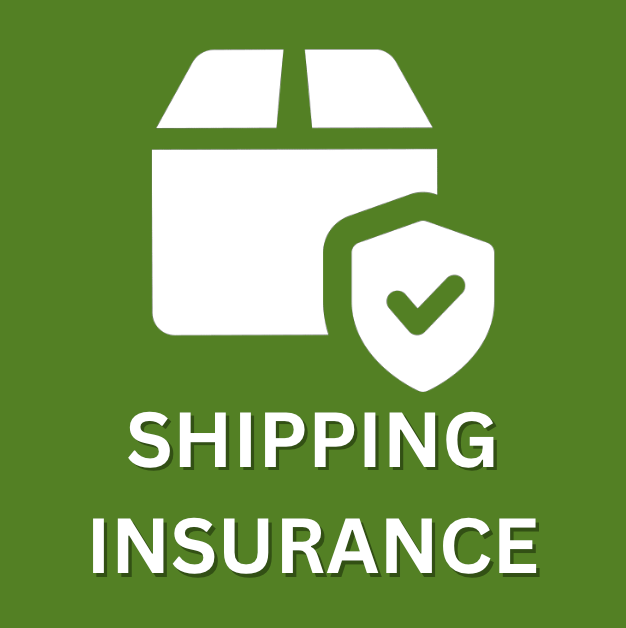 Shipping insurance against damage, loss and theft!